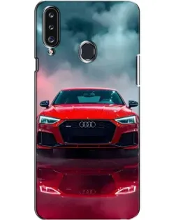 Чехол для Samsung Galaxy A20s (A207) с картинкой «Audi RS — красный стиль»