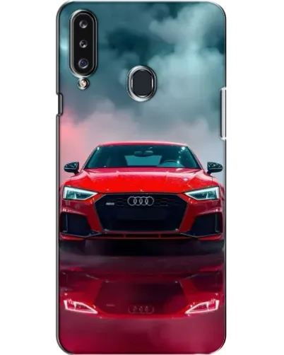 Чехол для Samsung Galaxy A20s (A207) с картинкой «Audi RS — красный стиль»