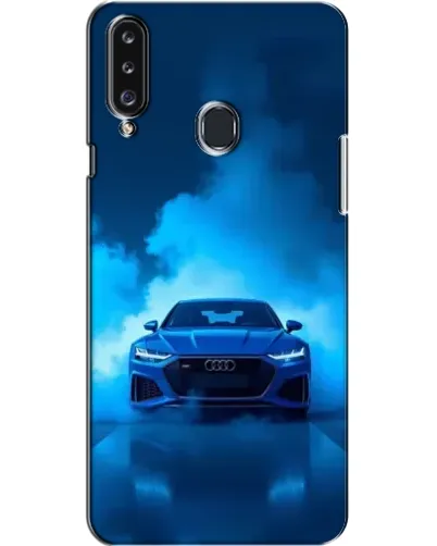 Чехол для Samsung Galaxy A20s (A207) с картинкой «Audi — голубая энергия»