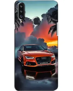 Чехол для Samsung Galaxy A20s (A207) с картинкой «Audi — закат»