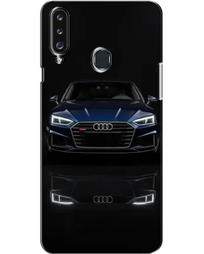 Чехол для Samsung Galaxy A20s (A207) с картинкой «Audi — ночное отражение»