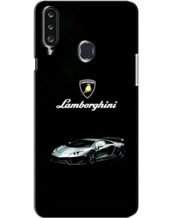 Чехол для Samsung Galaxy A20s (A207) с картинкой «Логотип Lamborghini классика»
