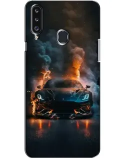 Чехол для Samsung Galaxy A20s (A207) с картинкой «Lamborghini дымная эстетика»