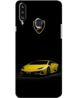 Чехол для Samsung Galaxy A20s (A207) с картинкой «Lamborghini желтый акцент»