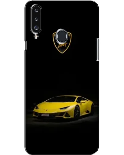 Чехол для Samsung Galaxy A20s (A207) с картинкой «Lamborghini желтый акцент»