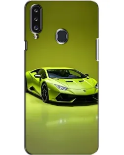 Чехол для Samsung Galaxy A20s (A207) с картинкой «Салатовый Lamborghini Huracan»