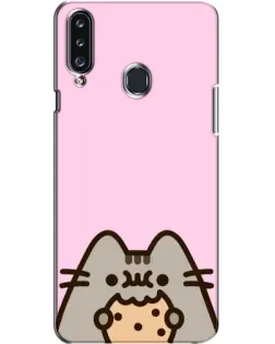Чехол для Samsung Galaxy A20s (A207) с картинкой «Pusheen и печенье»