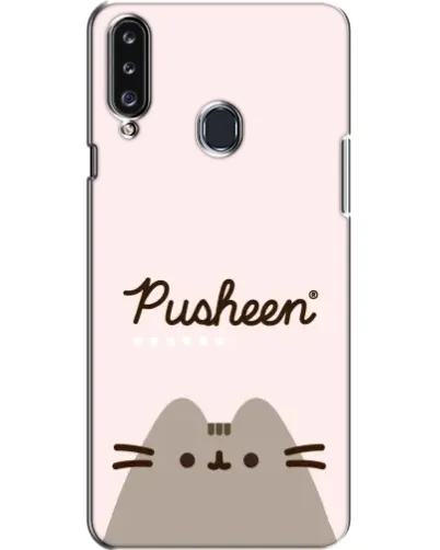 Чехол для Samsung Galaxy A20s (A207) с картинкой «Pusheen логотип»