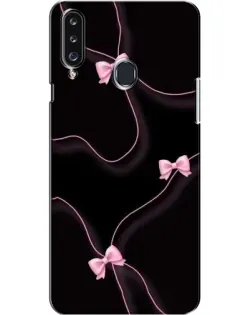 Чехол для Samsung Galaxy A20s (A207) с картинкой «Розовые ленты»