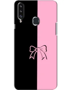 Чехол для Samsung Galaxy A20s (A207) с картинкой «Половинки банта»