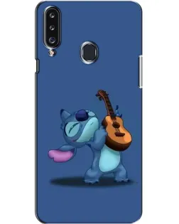 Чехол для Samsung Galaxy A20s (A207) с картинкой «Стич с укулеле»