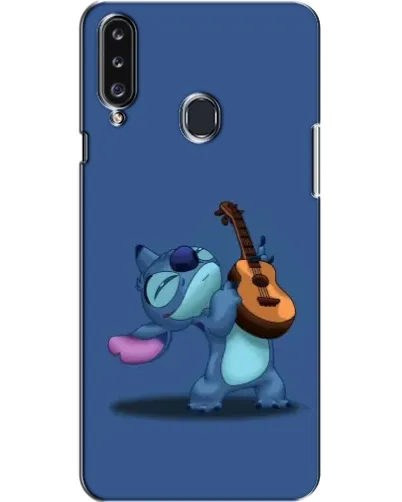 Чехол для Samsung Galaxy A20s (A207) с картинкой «Стич с укулеле»