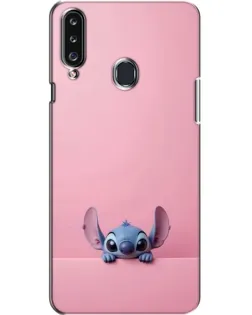 Чехол для Samsung Galaxy A20s (A207) с картинкой «Stitch выглядывает»