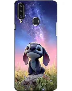 Чехол для Samsung Galaxy A20s (A207) с картинкой «Стич на рассвете»