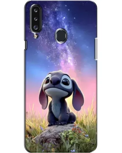 Чехол для Samsung Galaxy A20s (A207) с картинкой «Стич на рассвете»