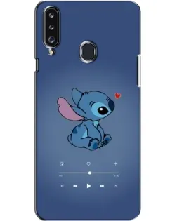 Чехол для Samsung Galaxy A20s (A207) с картинкой «Музыкальный Stitch»