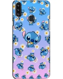 Чехол для Samsung Galaxy A20s (A207) с картинкой «Паттерн со Стичем»