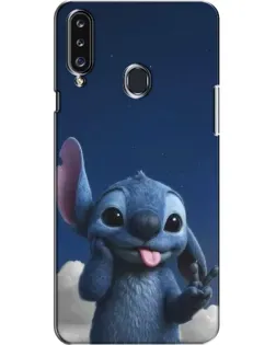 Чехол для Samsung Galaxy A20s (A207) с картинкой «Стич в облаках»
