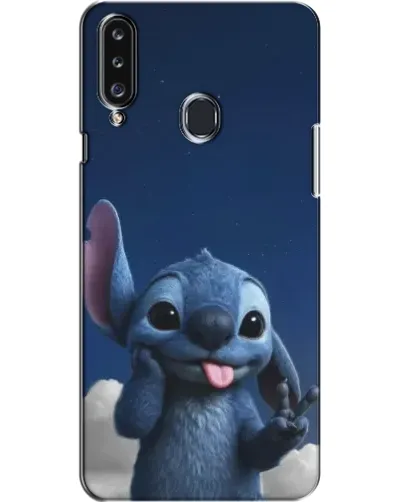 Чехол для Samsung Galaxy A20s (A207) с картинкой «Стич в облаках»