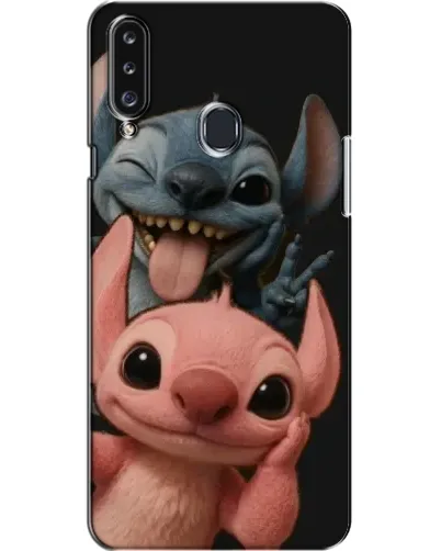 Чехол для Samsung Galaxy A20s (A207) с картинкой «Стич и Ангел»