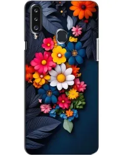 Чехол для Samsung Galaxy A20s (A207) с картинкой «Цветочная феерия»