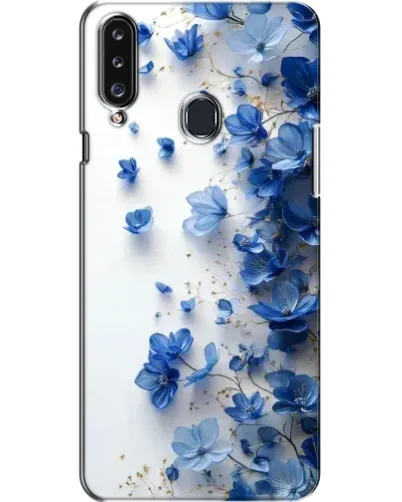 Чехол для Samsung Galaxy A20s (A207) с картинкой «Голубой цветочный каскад» Чехол для Samsung Galaxy A20s (A207) с картинкой «Голубой цветочный каскад»