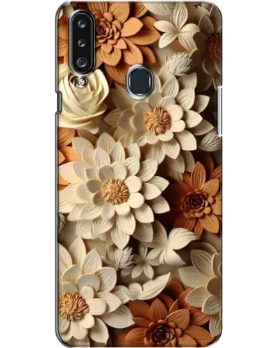 Чехол для Samsung Galaxy A20s (A207) с картинкой «Бежевый флористический декор» Чехол для Samsung Galaxy A20s (A207) с картинкой «Бежевый флористический декор»