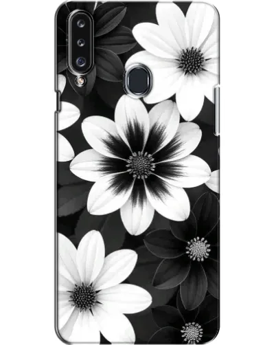 Чехол для Samsung Galaxy A20s (A207) с картинкой «Монохромные астры» Чехол для Samsung Galaxy A20s (A207) с картинкой «Монохромные астры»