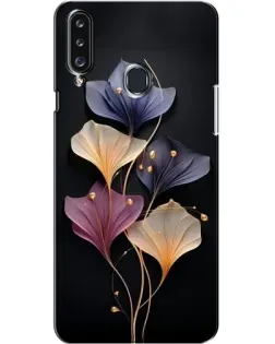 Чехол для Samsung Galaxy A20s (A207) с картинкой «Лиловые цветы грации»