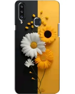 Чехол для Samsung Galaxy A20s (A207) с картинкой «Подсолнух и ромашка»