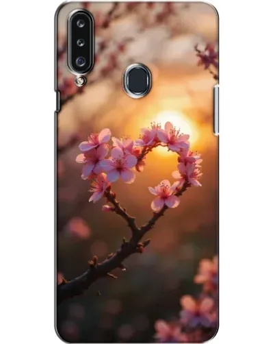 Чехол для Samsung Galaxy A20s (A207) с картинкой «Розовый цвет сердце на фоне заката» Чехол для Samsung Galaxy A20s (A207) с картинкой «Розовый цвет сердце на фоне заката»