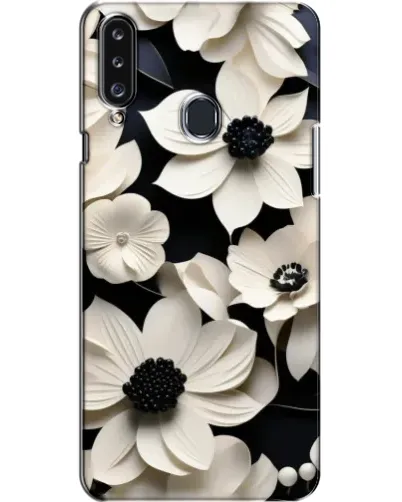 Чехол для Samsung Galaxy A20s (A207) с картинкой «Объемные белые цветы» Чехол для Samsung Galaxy A20s (A207) с картинкой «Объемные белые цветы»