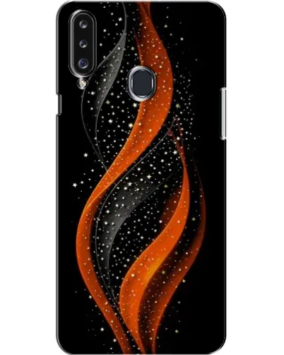 Чехол для Samsung Galaxy A20s (A207) с картинкой «Огненная звездная волна»