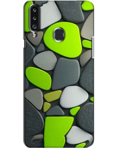 Чехол для Samsung Galaxy A20s (A207) с картинкой «Яркая неоновая галька»