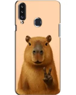 Чехол для Samsung Galaxy A20s (A207) с картинкой «Капибара виктория» Чехол для Samsung Galaxy A20s (A207) с картинкой «Капибара виктория»