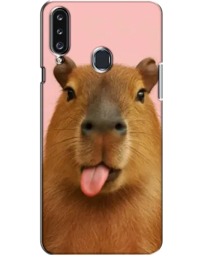 Чехол для Samsung Galaxy A20s (A207) с картинкой «Капибара с языком» Чехол для Samsung Galaxy A20s (A207) с картинкой «Капибара с языком»