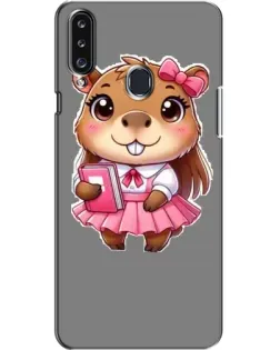 Чехол для Samsung Galaxy A20s (A207) с картинкой «Девочка капибара» Чехол для Samsung Galaxy A20s (A207) с картинкой «Девочка капибара»