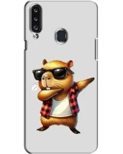 Чехол для Samsung Galaxy A20s (A207) с картинкой «Капибара рэпер даб» Чехол для Samsung Galaxy A20s (A207) с картинкой «Капибара рэпер даб»