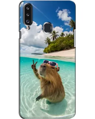 Чехол для Samsung Galaxy A20s (A207) с картинкой «Капибара на море» Чехол для Samsung Galaxy A20s (A207) с картинкой «Капибара на море»
