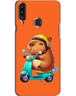 Чехол для Samsung Galaxy A20s (A207) с картинкой «Капибара на скутере» Чехол для Samsung Galaxy A20s (A207) с картинкой «Капибара на скутере»