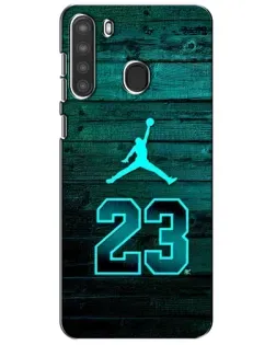Чехол для Samsung Galaxy A21 (A215) с картинкой «Jordan Cyan 23» Чехол для Samsung Galaxy A21 (A215) с картинкой «Jordan Cyan 23»