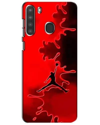 Чехол для Samsung Galaxy A21 (A215) с картинкой «Jordan Red Smoke»