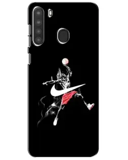 Чехол для Samsung Galaxy A21 (A215) с картинкой «Jordan Jumpman» Чехол для Samsung Galaxy A21 (A215) с картинкой «Jordan Jumpman»