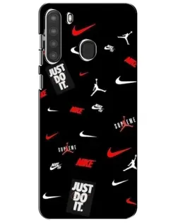 Чехол для Samsung Galaxy A21 (A215) с картинкой «Nike Mix Pattern» Чехол для Samsung Galaxy A21 (A215) с картинкой «Nike Mix Pattern»