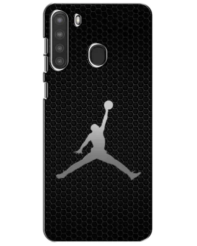 Чехол для Samsung Galaxy A21 (A215) с картинкой «Jordan Dark Carbon»