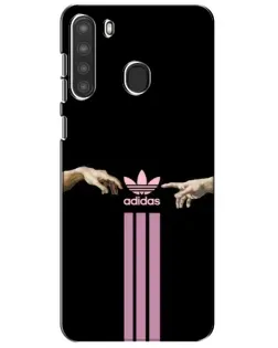 Чехол для Samsung Galaxy A21 (A215) с картинкой «Adidas Hands» Чехол для Samsung Galaxy A21 (A215) с картинкой «Adidas Hands»