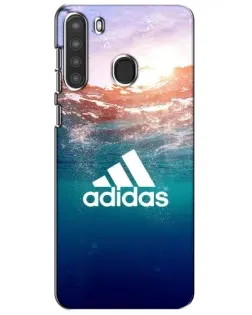 Чехол для Samsung Galaxy A21 (A215) с картинкой «Океанская глубина адидас» Чехол для Samsung Galaxy A21 (A215) с картинкой «Океанская глубина адидас»