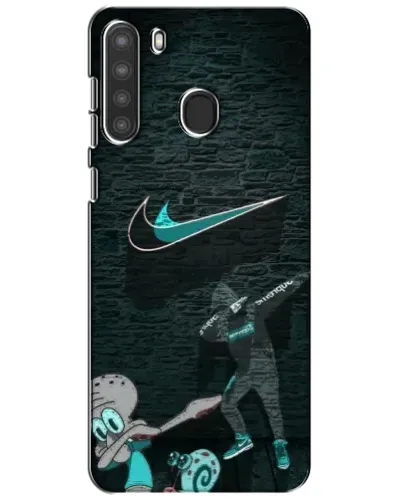 Чехол для Samsung Galaxy A21 (A215) с картинкой «Спортивный арт Nike»