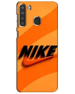 Чехол для Samsung Galaxy A21 (A215) с картинкой «Оранжевый драйв Nike» Чехол для Samsung Galaxy A21 (A215) с картинкой «Оранжевый драйв Nike»