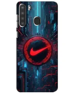 Чехол для Samsung Galaxy A21 (A215) с картинкой «Техногенный стиль Nike» Чехол для Samsung Galaxy A21 (A215) с картинкой «Техногенный стиль Nike»